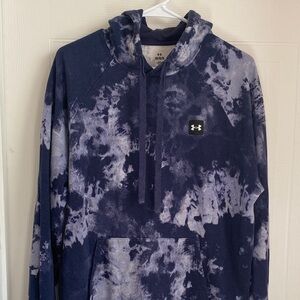Under Armour Men's Navy and White Tie-Dye Hoodie